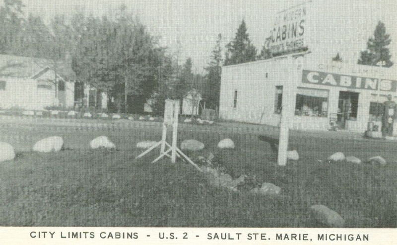 City Limits Cabins - Vintage Postcard